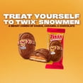 thumbnail image 4 of Twix Caramel Cookie Snowmen Christmas Candy Bars -6 Ct Pack, 4 of 13