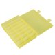 thumbnail image 3 of Caja ajustable de plástico para joyería, 24 rejillas, organizador desmontable, estuche de almacenamiento de cuentas (amarillo), 3 of 5