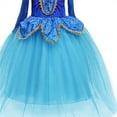 thumbnail image 4 of HAWEE Little Girls Princess Dress Cosplay Off Shoulder Blue Dress Halloween Fancy Dress Age 3-8Y, 4 of 5