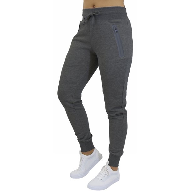 GBH - GBH Womens Fleece Jogger Sweatpants with Zipper Pockets - SLIM FIT - Walmart.com - Walmart.com