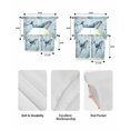 thumbnail image 5 of Coastal Whale Swag Curtains for Living Room/Bedroom Windows, Nautical Ocean Shells Seaweed Coral Kitchen Curtains and Valances Set 36 Inch Length, Light Filtering Swags Valance Curtain Panels, 5 of 5