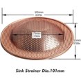 thumbnail image 2 of KAIYANG cestas de fregadero de gran tamaño para cocina y lavabo, colador de drenaje de fregadero de acero inoxidable cromado de cobre, 2 of 4