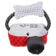 thumbnail image 1 of OULII Dog Toy Chewer Camera Shaped Plush Red 1Pack for Indoor Play, 1 of 8