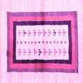 thumbnail image 1 of Ahgly Company Indoor Square Abstract Pink Contemporary Area Rugs, 3' Square, 1 of 4