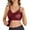 Rouge, variante sur Camisole pour Femmes avec Soutien-Gorge Intégré Débardeurs Grande Taille Fluide Bretelles Spaghetti Ajustables Débardeurs Plissés Gilet Ample