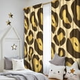 thumbnail image 5 of Blackout Kids Curtains,Gold and Brown Of Leopard Print Childrens Insulated Curtains Set Of 2,Bedroom Essentials,Toddler Room Decor 52"x84", 5 of 5
