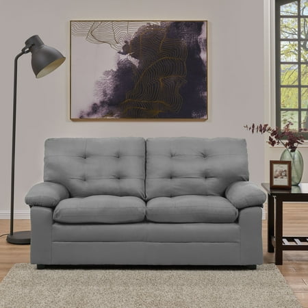Mainstays Buchannan Upholstered Apartment Sofa, Multiple (Best Fold Out Sofa)