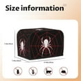 thumbnail image 5 of Honeii Spider On The Web Print 2 slice Toaster Cover, Two Slice Toaster Dust-proof Cover For Kitchen Small Appliance and Fingerprint Protection, 5 of 7