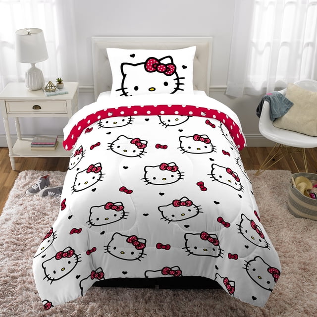 Edredon de Lit Hello Kitty "Big Bow Energy"