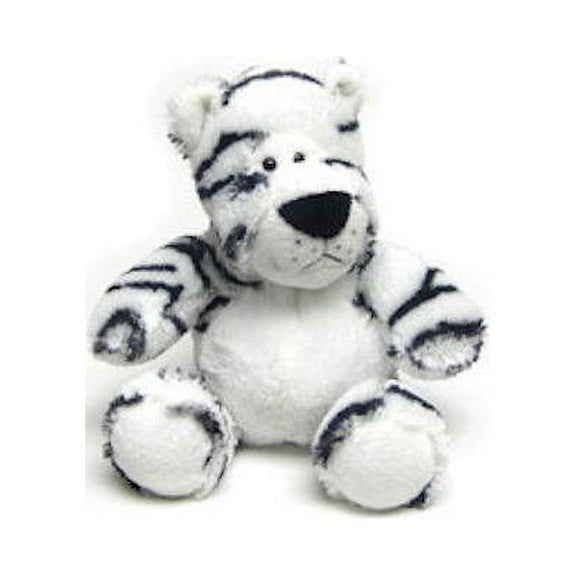Wishpets Sitting Potbelly White Tiger Plush Stuffed Animal Toy, 7"