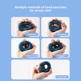 thumbnail image 4 of Fitness Yoga Grip Strength Trainer Ring for Hand Finger Exerciser Muscle Training Rehab Rock Climbing Ready Portable Aluminum Ring Fitness,7.7cm,Light Blue, 4 of 9