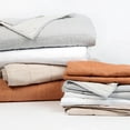 thumbnail image 4 of French Linen Box Stitch Quilted Sham Set - King - White | BOKSER HOME, 4 of 5