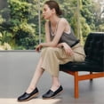 thumbnail image 3 of Ablanczoom Womens Loafers Comfort Flats Shoes Slip-on Casual Woman Shoe No-Slip Genuine Leather Walking Sneakers, 3 of 8