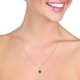 thumbnail image 3 of Galaxy Gold 14K Solid White Gold 16" Necklace with a Natural 0.50 Carat Black Diamond, 14"-24" Sizes, Symbol of Strength, 3 of 3