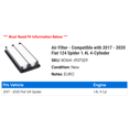 thumbnail image 2 of Air Filter - Compatible with 2017 - 2020 Fiat 124 Spider 1.4L 4-Cylinder 2018 2019, 2 of 2