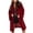 Wine, variant on IROINNID Women's Winter Warm Mid-Long Coat Solid Color Overcoat Long Sleeve Front Open Outwear, Wine