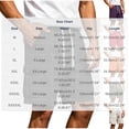 thumbnail image 3 of TEAJOPSUU Men's Cargo Shorts Plus Size Casual Elastic Waist Drawstring Quick Dry Gym Beach Sports Shorts with Pockets B-Olive Green, 3 of 7
