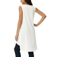 thumbnail image 3 of INSPIRE CHIC Women's High Low Hem Sleeveless Tunic Top Crewneck Dressy Casual Shirts, 3 of 6