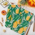 thumbnail image 3 of Dish Towels, Tropical Absorbent Kitchen Towels 1 PC, Lemon Leaf Fruit Microfiber Hand Towels Dish Cloths Tea Towels for Home&nbsp; Bathroom,18X28-Inch, Orange Green, 3 of 6