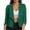 Green, variant on Womens Casual Tops 3/4 Sleeve Oversized Women's Fashion Solid 3/4 Sleeve Collared Suit Coat Casual Coat Blouse White S