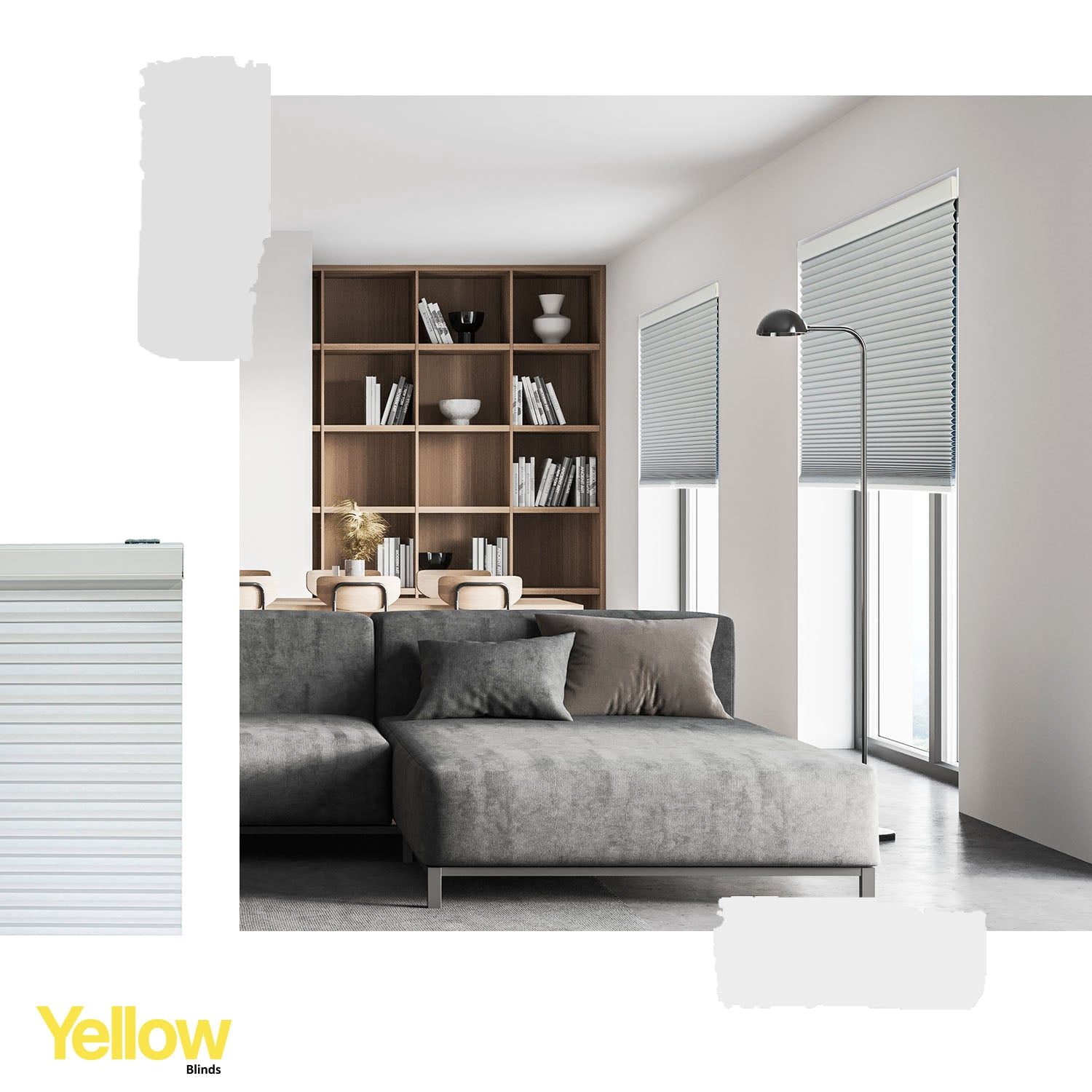 Cordless Honeycomb Cellular Shade Skyline Blackout - 22.5"W X 48"L