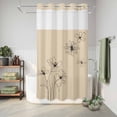 thumbnail image 6 of No Hook Shower Curtain, Floral Shower Curtains for Bathroom with See Through Top Window, Spring Flower Waterproof & Washable Bath Curtain Narrow 54"x78", 6 of 9