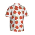 thumbnail image 2 of Strawberry Men'S 3d Print Casual Button Down Shirts, Novelty Hawaiian Short Sleeves Xl, 2 of 8