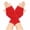 Red, variant on Xfvqtps Fingerless Gloves for Womens Thumb Hole Rhombus Medium Length Arm Warmer Knitting Crochet Solid Color Fashion Thermal Warm Winter Mittens Red