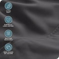 thumbnail image 5 of Bare Home Luxury Bed Sheet Set - Premium 1800 Collection - 6 Piece - Queen, Gray, 5 of 8