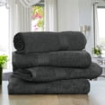 thumbnail image 2 of Ample Decor Bathroom Bath Towels 30X54 inch 100% Cotton - 4pcs Grey, 2 of 5