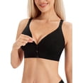 thumbnail image 6 of HBlife Seamless Front Closure Bras for Women Soft Jelly Wireless Bralettes,Black, 6 of 7