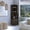 Espresso, variant on Corner Bar Cabinet - White, 8 Bottles And 2 Shelves, Space Saving, Particle Board, 18.44" X 70.51", 84.55 Lb, For Home Use White Storage Cabinet, Bottle Efficient, 70.51" H W D, Accessory