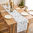 thumbnail image 3 of Gray Leaf Table Runner - 120 Inch Long, Kitchen Dining Table Runner Dresser Scarves, Modern Botanical Foliage Plant Country Pastoral Farmhouse Decor for Coffee Tables Wedding Party Banquet, 3 of 8