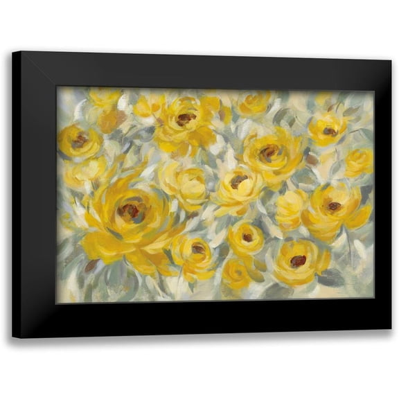 Vassileva, Silvia 14x11 Black Modern Framed Museum Art Print Titled - Yellow Roses