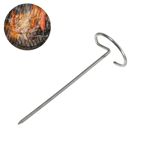 WEAVILUX Stainless Steel Kitchen Utensils 6Pcs for Air Fryer Kebab and Grilling