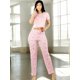 thumbnail image 4 of Pijama De 3 Piezas Mujer Pantalon Short Y Playera A Juego, 4 of 5