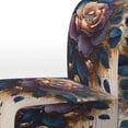 thumbnail image 4 of Designart "Rose Design in Night Shades V" Chaise d'Appoint Rembourrée Rose Rouge - Fauteuil Traditionnel pour Chambre, 4 of 7