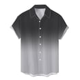 thumbnail image 5 of Men Spring Single Casual Lapel Full Print Beach Short Sleeve Vacation Outdoor Holiday Shirt, 5 of 5