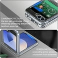 thumbnail image 6 of Designed for Samsung Galaxy Z Flip 4 Magnetic Phone Case with Hinge Protection Compatible with Magsafe,Shockproof Anti-fall Ultra Slim Rugged Phone Protection Case Cover,Clear, 6 of 6