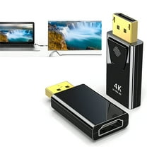 2Pcs DisplayPort to HDMI Adapter ,HD Audio Vedio Converter,Display Port Male DP to HDMI Female HD TV Cable Adapter Video Audio for PC TV