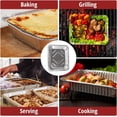 thumbnail image 5 of COMFICOVE Aluminum Pans Disposable 10 Pack w/lids, 21x13 Pans for, Prepping, Roasting, Food, Storing, Heating, Cooking, Chafers, Catering, BBQ Grilling, Sturdy Baking Pan Trays, 5 of 6