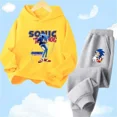 thumbnail image 2 of Conjunto de sudadera con capucha Sonic Tops, ropa para bebés de 2 a 12 años, ropa de abrigo para niños, sudadera de primavera 2024 para niñas, ropa para madres y niños, 2 of 5