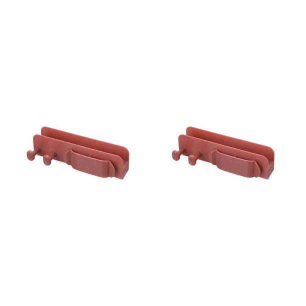 Cateissary Clips de soporte de Cable Gestión montada en la pared Dormitorio Cocina Rojo 2Conjunto