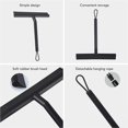 thumbnail image 2 of TPE PP Shower Squeegee Soft Head for Car Window Mirror with Hanging Rope and Hook Black, 2 of 4