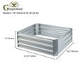 thumbnail image 4 of Grapevine Galvanized Steel Raised Garden Bed, Rectangular, 2-Tone, 4 of 5