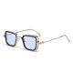 thumbnail image 1 of Gafas de sol para hombre, estilo retro, con borde grueso, modernas, con caja de metal, 1 of 5