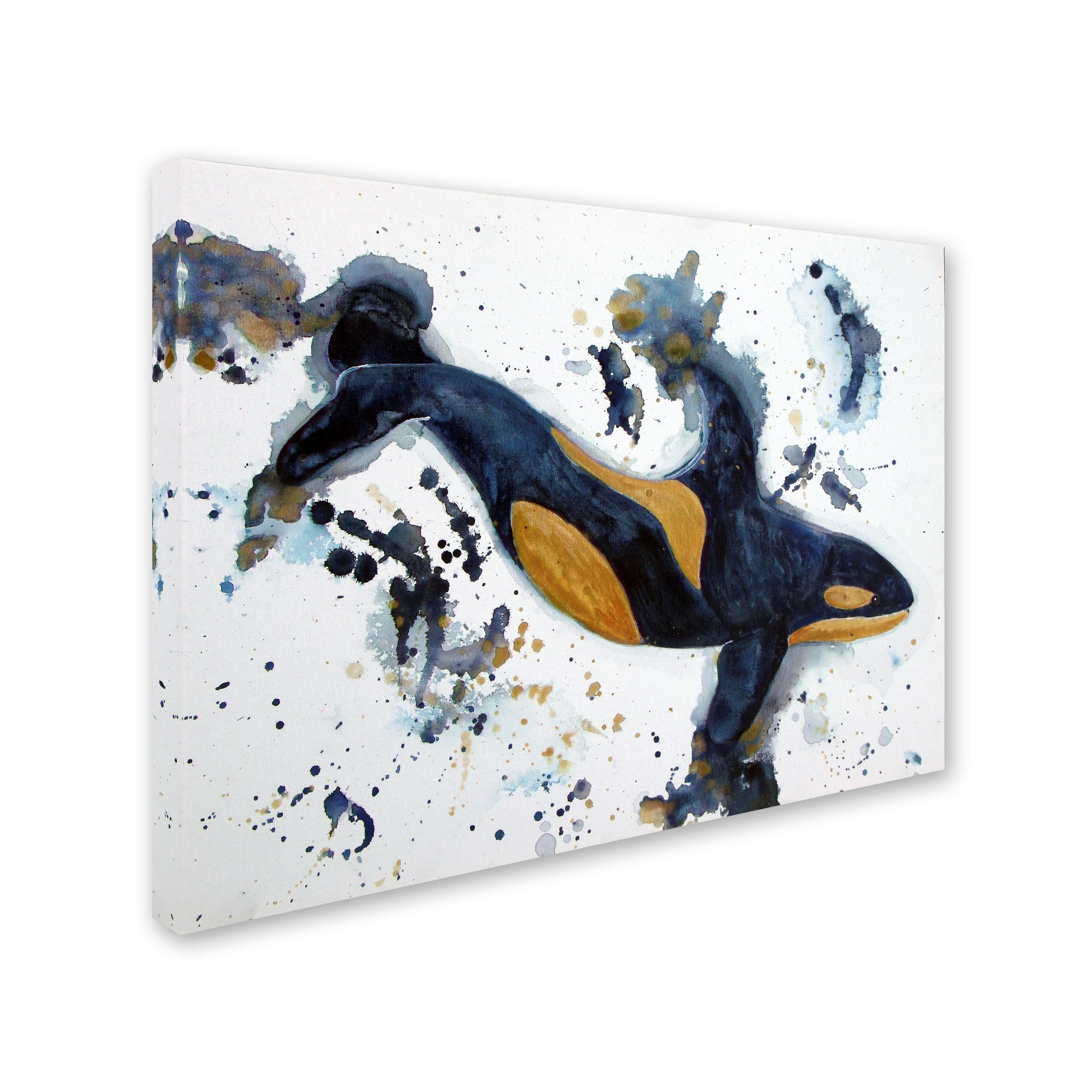 Trademark Fine Art 'Killer Whale of a Tale' Canvas Art by Lauren Moss