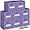 Purple, variant on 13x13 Inch Cube Storage Bins(Set of 8)-Basket Bins with 8 Labels Window Cards & a Pen - Collapsible Storage Organizer Boxes Cube For Nursery Home & Office-Pale Dogwood