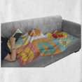 thumbnail image 6 of Modern Soft Flannel Fleece Throw Blanket, Woman Lips on Polka Dots Background in Various Frames Fashion Kiss Love Design, Cozy Plush for Indoor and Outdoor Use, 50" x 60", Multicolor, by Ambesonne, 6 of 6