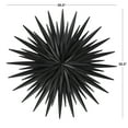 thumbnail image 3 of DecMode Black Metal Large Layered 3D Sunburst Wall Decor, 3 of 10